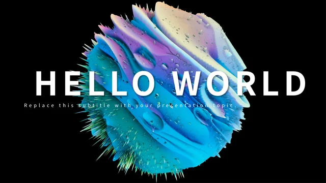 Abstract Sphere Presentation Template