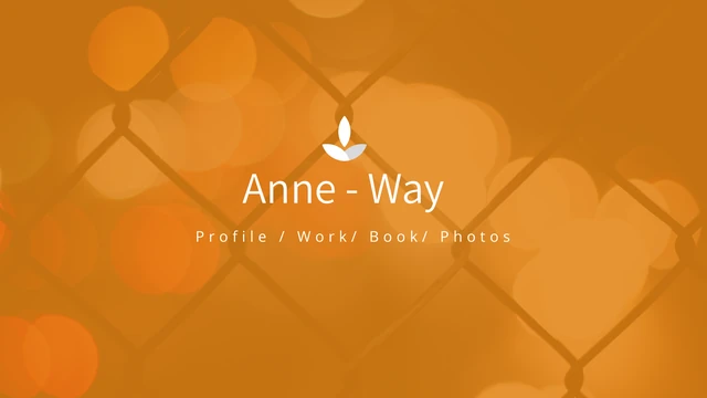 Anne Way 作品集 プレゼンテーションテンプレート