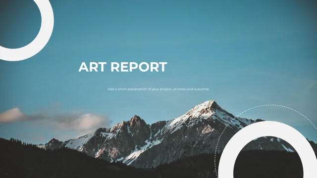 Modèle de présentation Rapport artistique