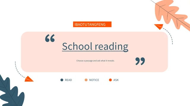 Autumn Reader School Presentation Template