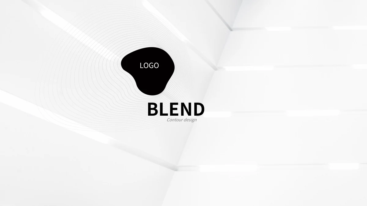 Blend Contour Presentation Template — Slide 1 of 27