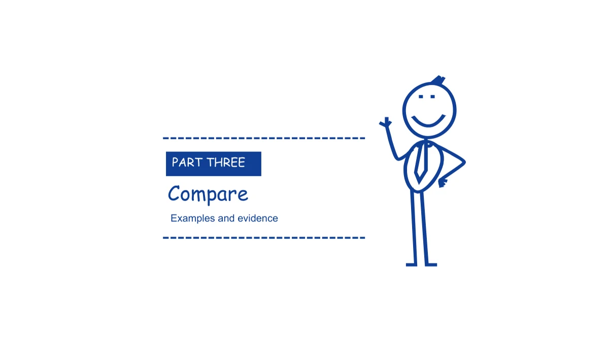The recurring smiling figure stands next to the third chapter label between dotted rules.