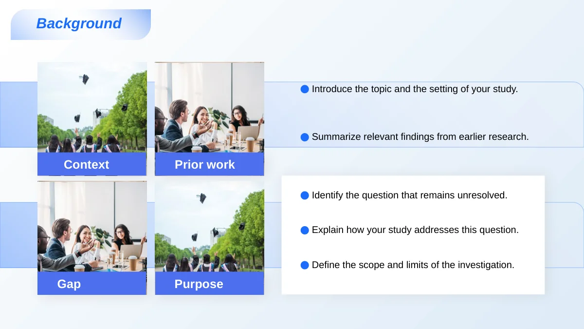 Blue Folded Thesis Defense Presentation Template: 20 Slides