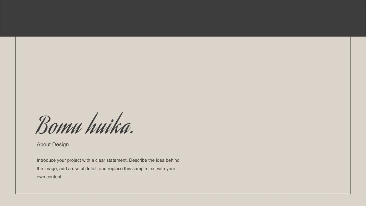 Bomu Huika Presentation Template — Slide 1 of 22