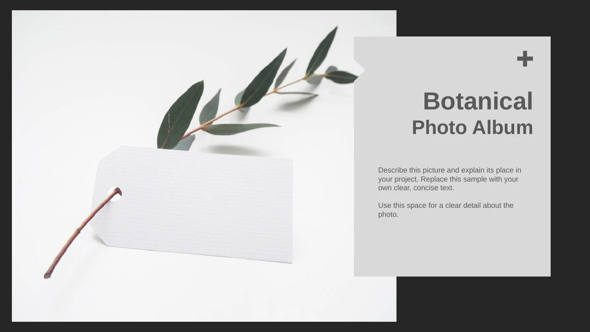 Plantilla de presentación Álbum de fotos botánicas — Diapositiva 1 de 10