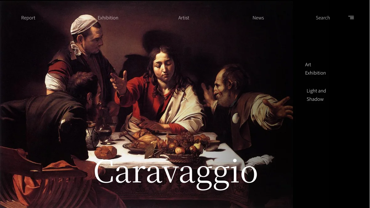 Caravaggio Art Exhibition Presentation Template — Slide 1 of 25