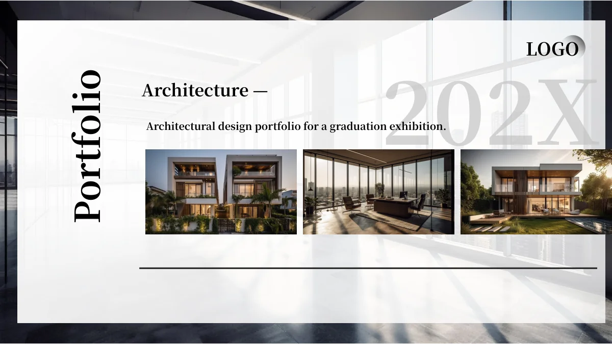 Charcoal Architecture Portfolio Presentation Template — Slide 1 of 20