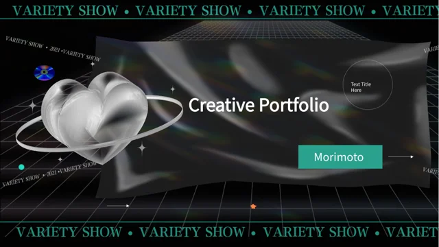 Chrome Variety Show Portfolio Presentation Template
