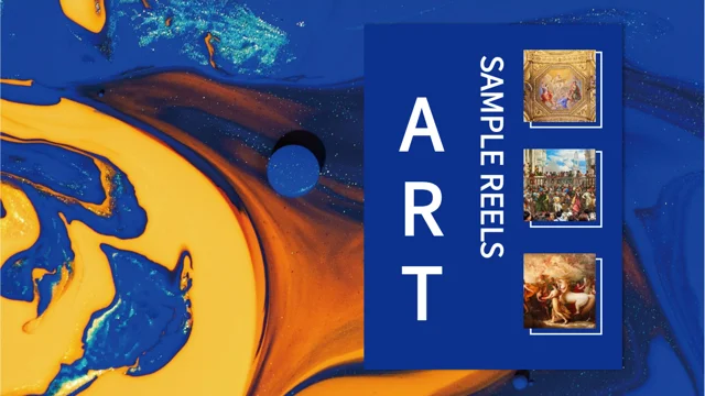 Cobalt Gold Art Portfolio Presentation Template