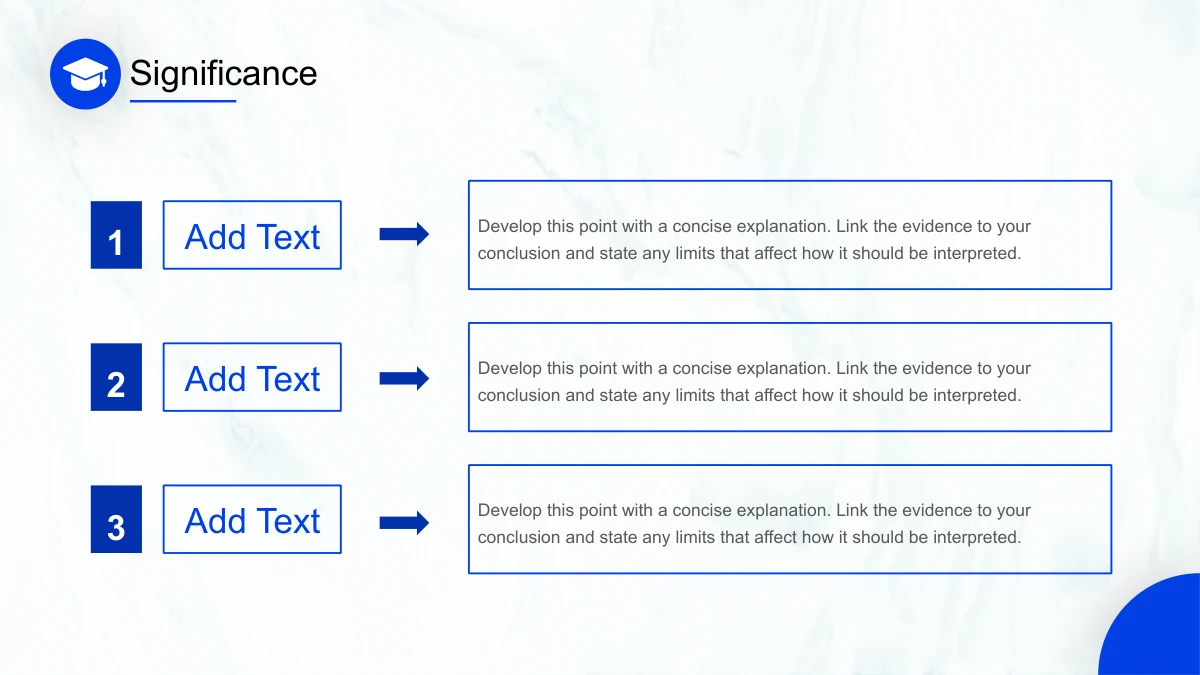Three numbered labels connect through arrows to outlined explanation boxes.