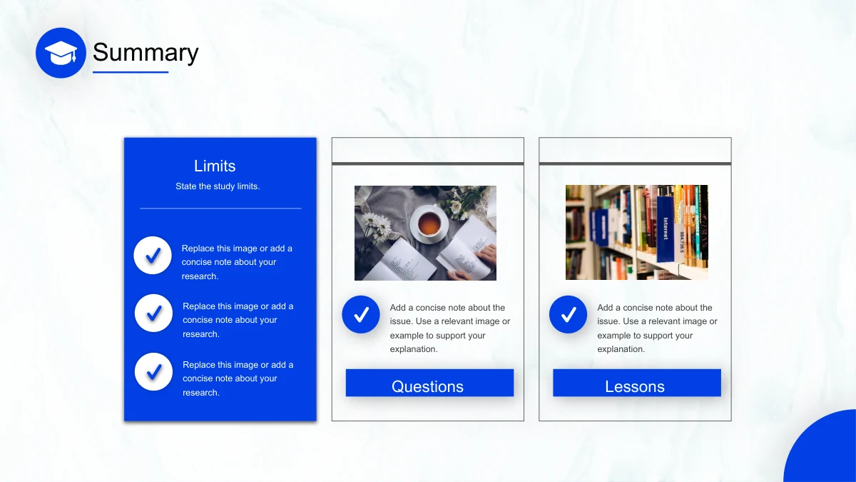 A blue checklist card stands beside tea-and-books and bookshelf photo cards.