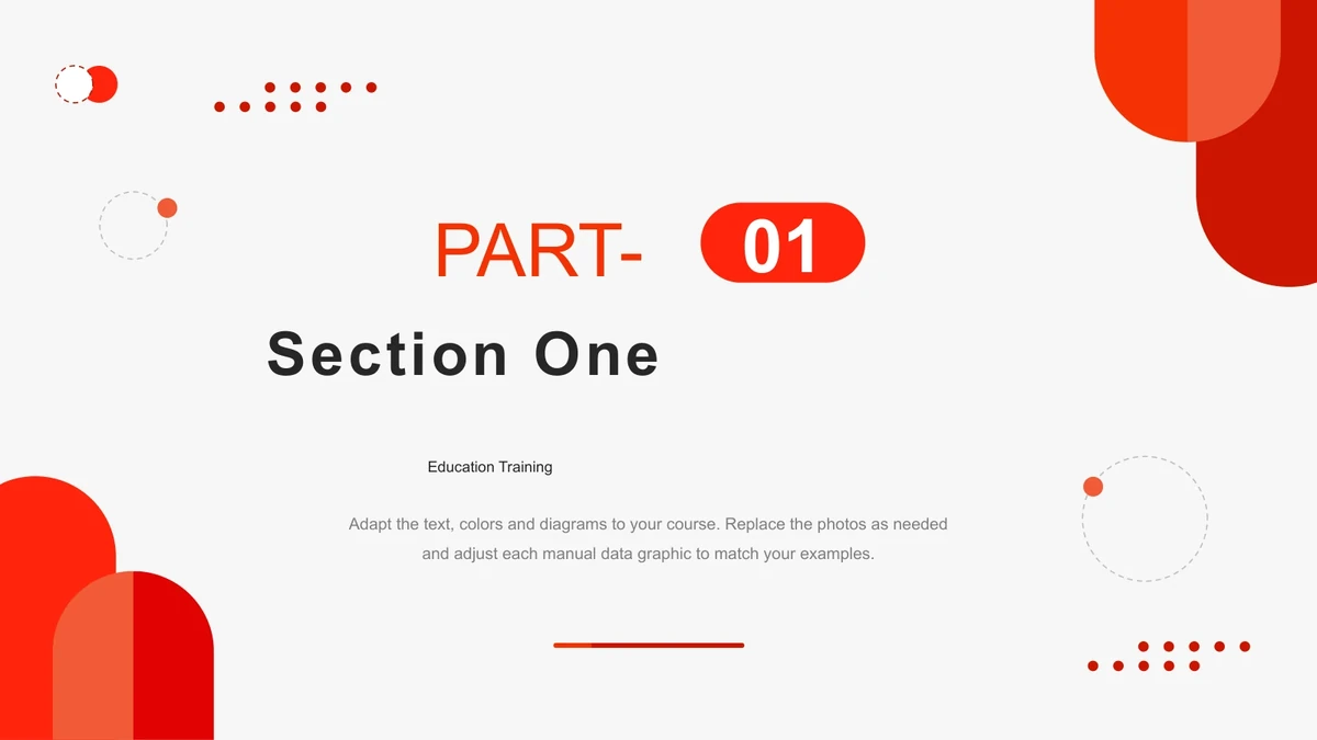 Educational Presentation Examples Coral Rounded Education Training Presentation Template