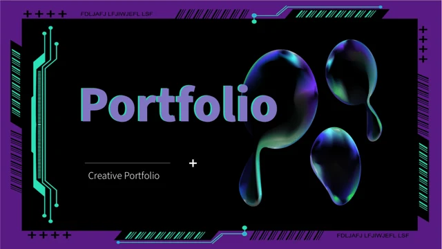 Cyber Circuit Portfolio Presentation Template