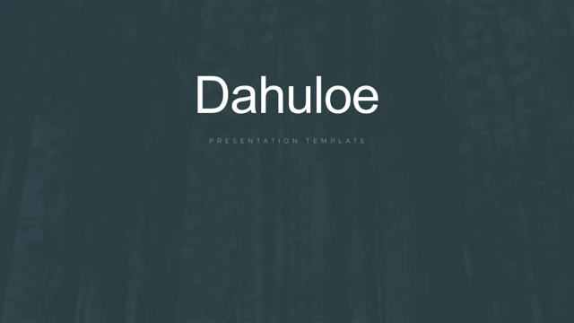 Templat pembentangan Dahuloe