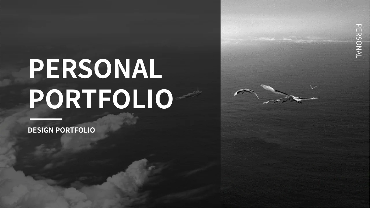 Dark Interface Portfolio Presentation Template — Slide 1 of 24