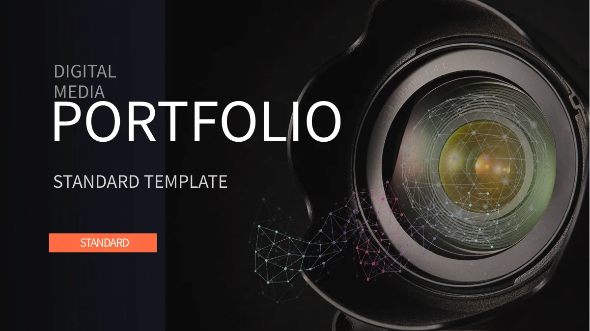 Digital Media Graduate Portfolio Presentation Template — Slide 1 of 24