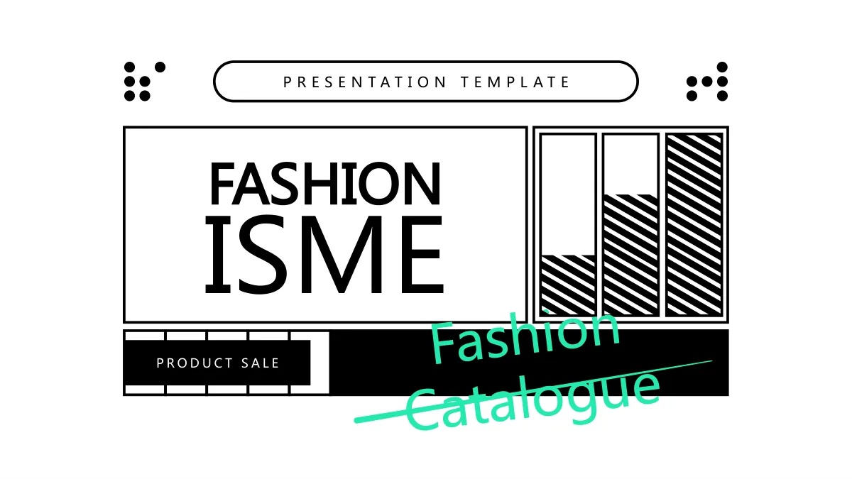 Präsentationsvorlage Mode Isme — Folie 1 von 50