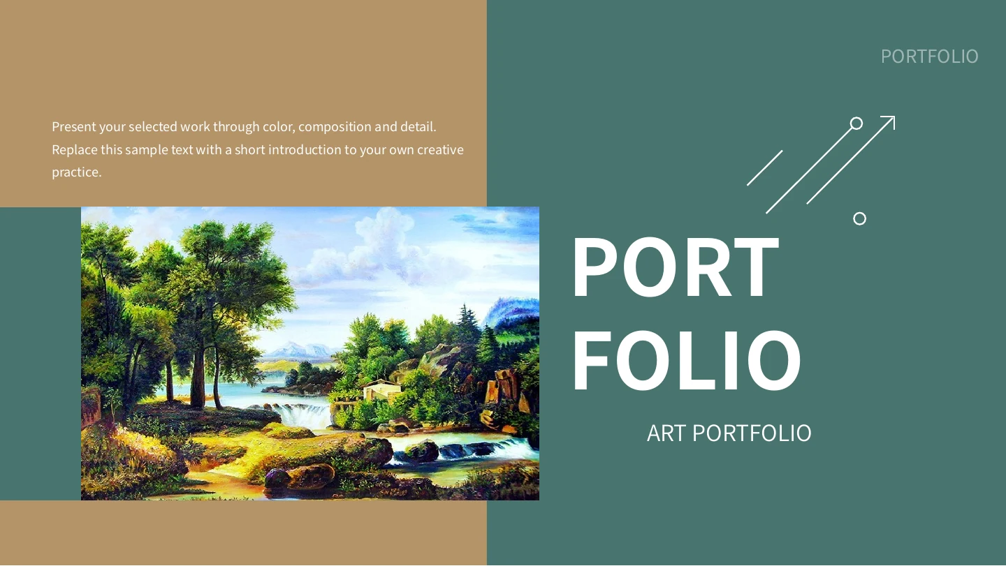 Green Art Portfolio Presentation Template