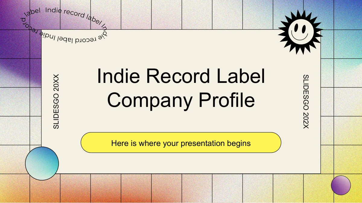 Indie Record Label Presentation Template — Slide 1 of 25
