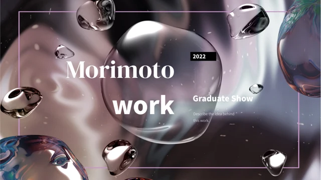 Liquid Chrome Graduate Portfolio Presentation Template