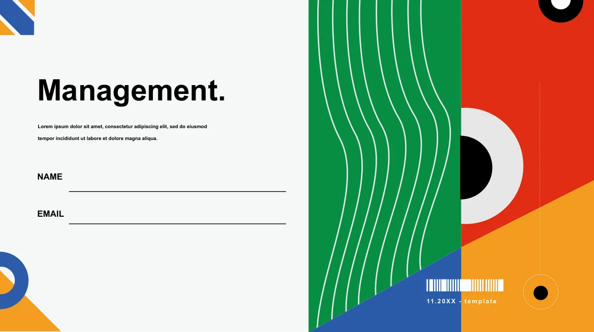 Management Presentation Template — Slide 1 of 30