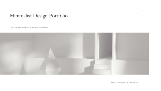 Minimalist White Design Presentation Template