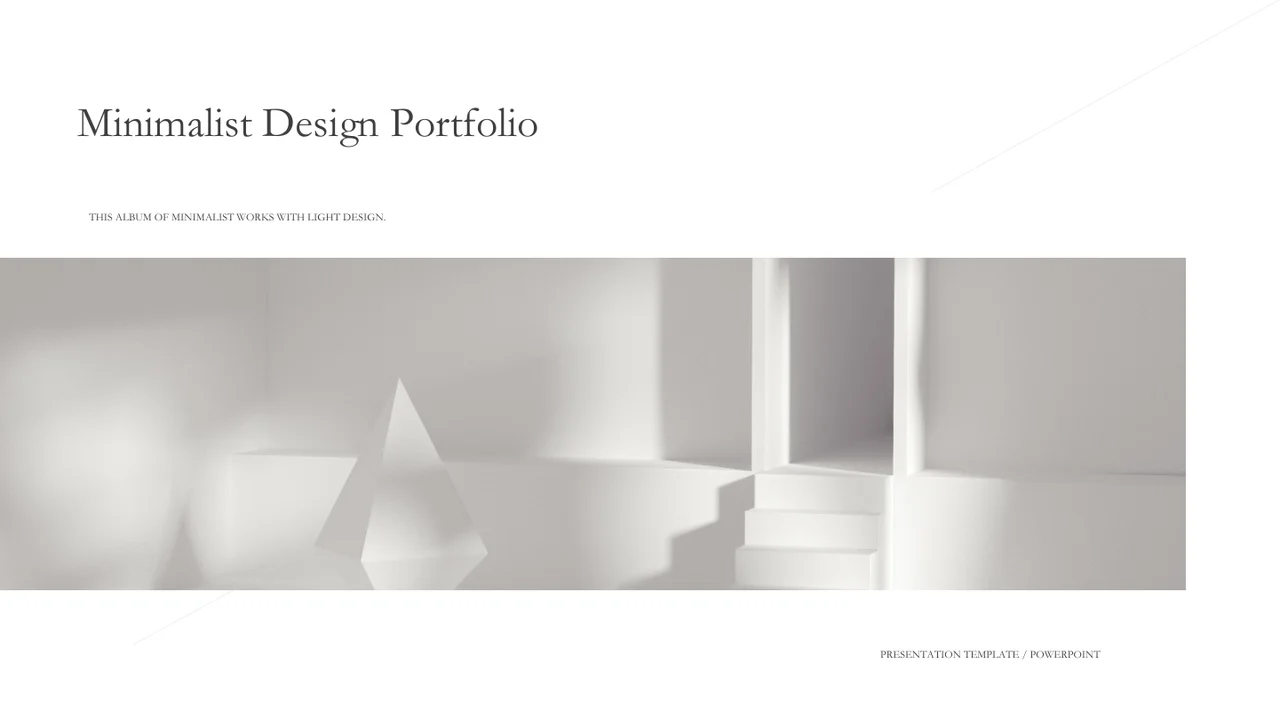 Minimalist White Design Presentation Template — Slide 1 of 25