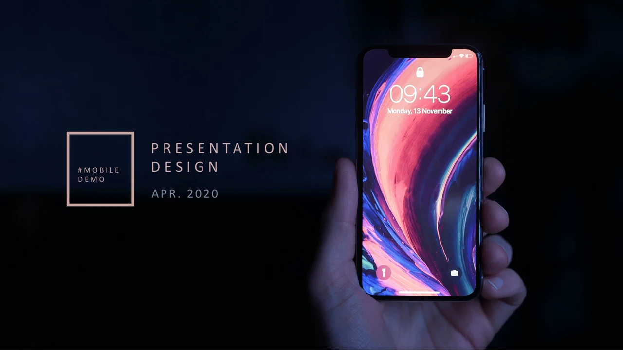 Modèle de présentation Démo mobile — Diapositive 1 sur 25