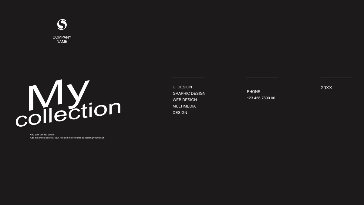 Monochrome Designer Collection Presentation Template — Slide 1 of 15