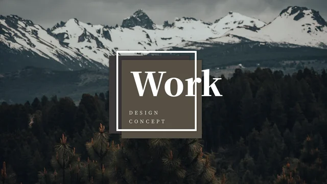 Modèle de présentation Portfolio de design montagnard