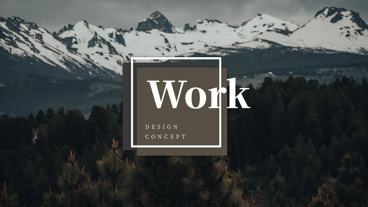Modèle de présentation Portfolio de design montagnard — Diapositive 1 sur 15