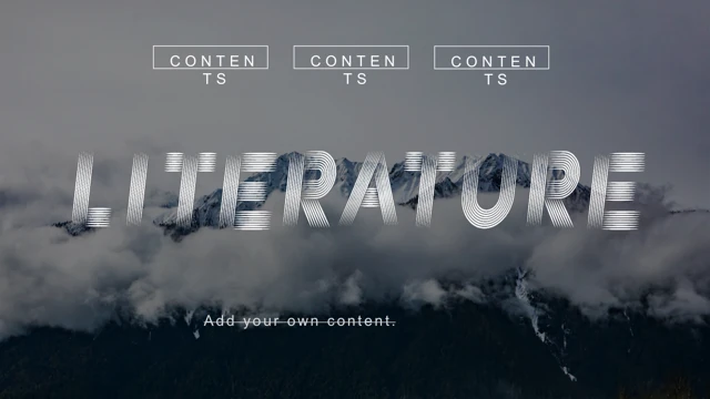 Mountain Literature and Art Presentation Template
