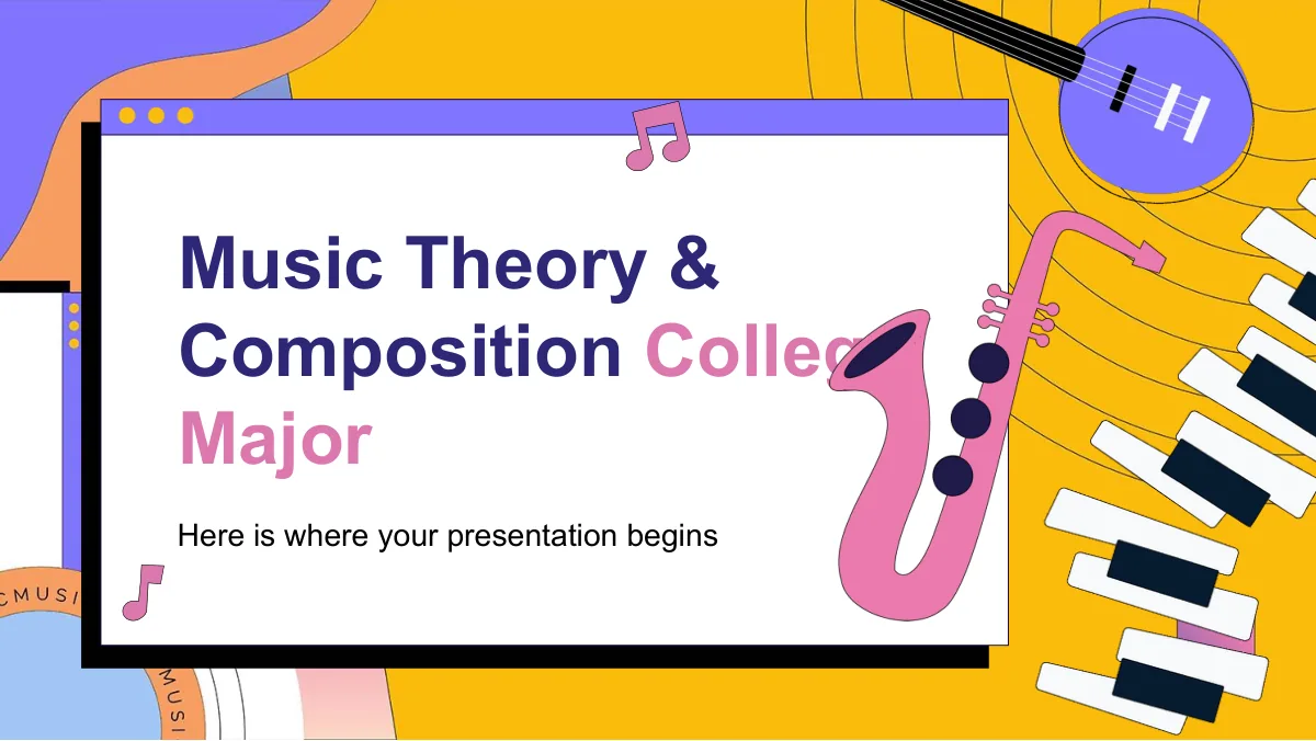 Music Theory & Composition Presentation Template — Slide 1 of 35