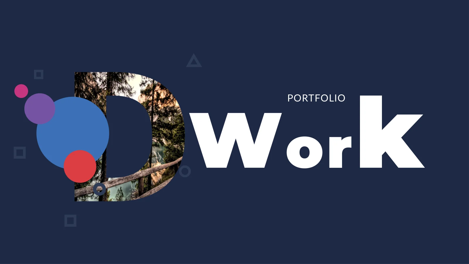 Navy Circles Portfolio Presentation Template — Slide 1 of 21