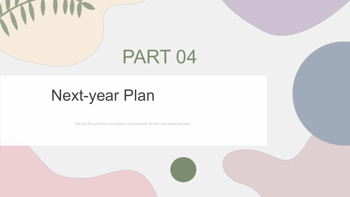 Review Slide Example For Powerpoint Templat Tinjauan Mengajar Pakis Pastel | PPT 23 Slide