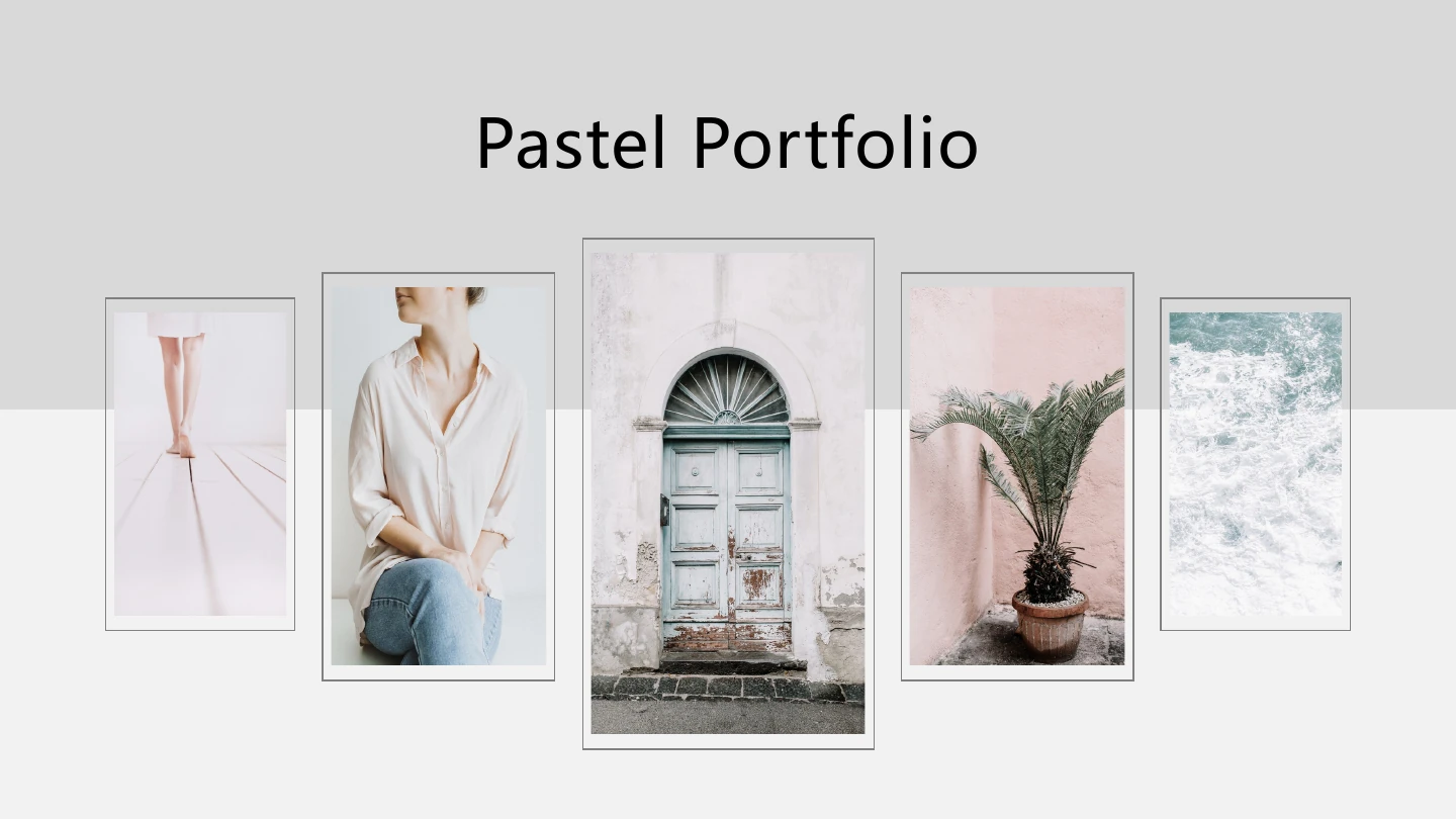 Pastel Lifestyle Portfolio Presentation Template — Slide 1 of 10