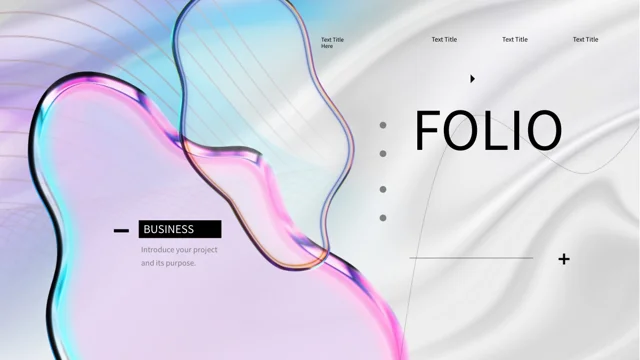 Pearlescent Glass Portfolio Presentation Template