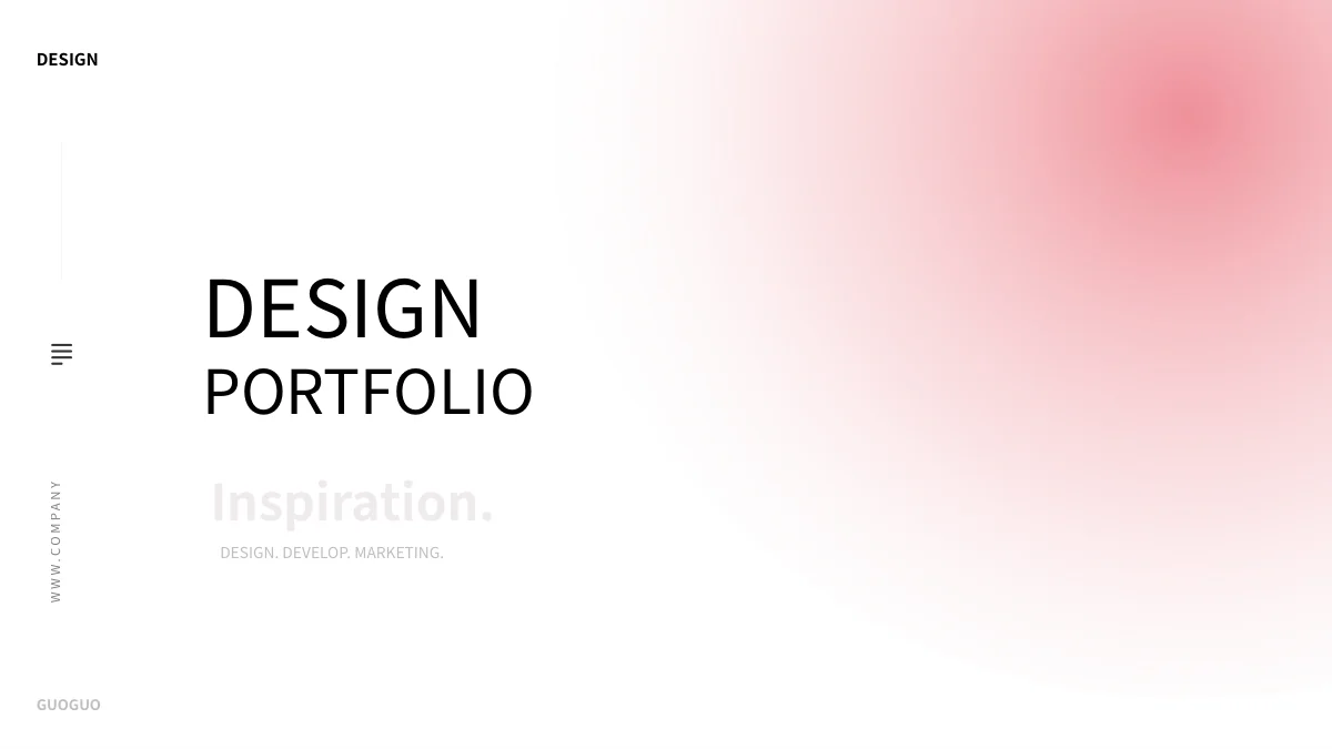 Modello di presentazione Portfolio rosa con dispositivi — Diapositiva 1 di 25