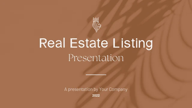 Real Estate Listing Presentation Template