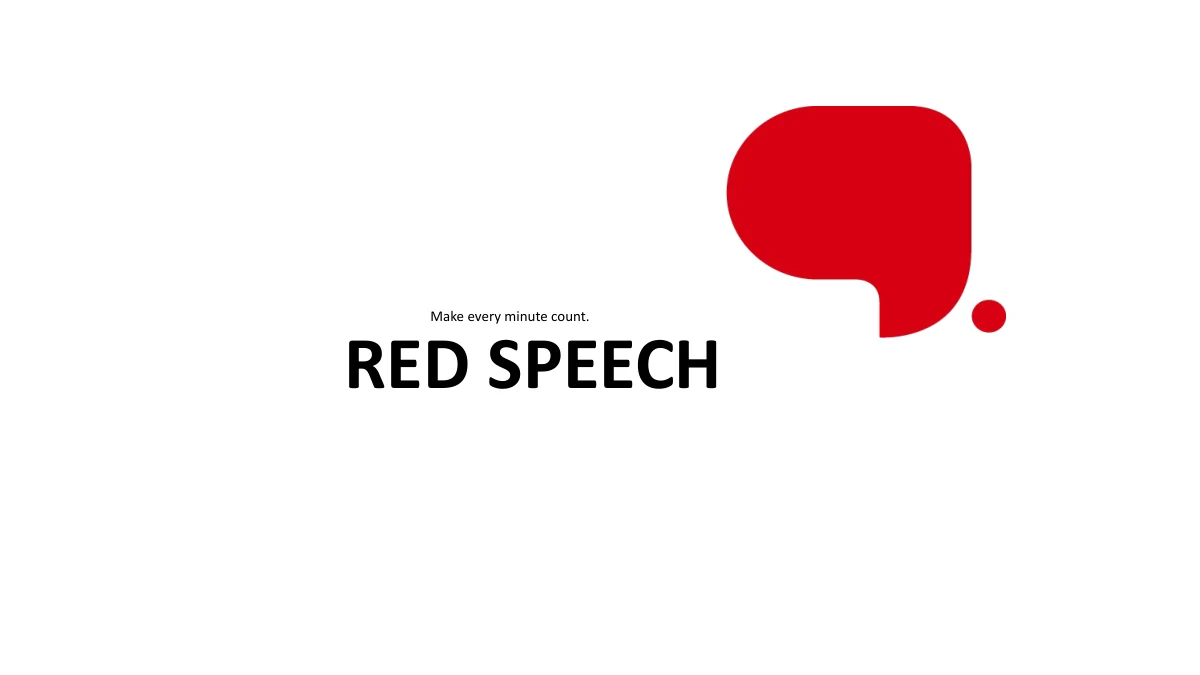 قالب عرض فقاعة حمراء إبداعية — الشريحة 1 من 25