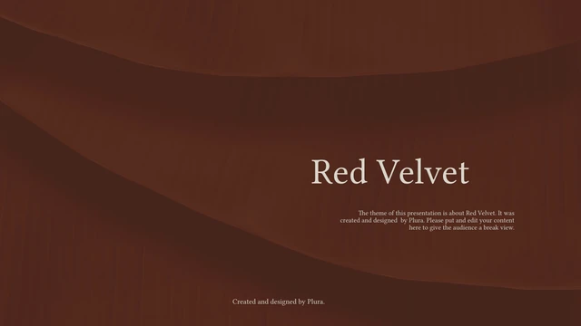 Plantilla de presentación Terciopelo Rojo