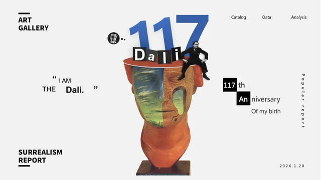 Salvador Dali Art Gallery Presentation Template