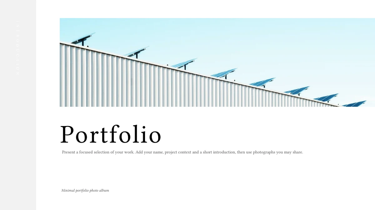 Sky Architecture Portfolio Presentation Template — Slide 1 of 10