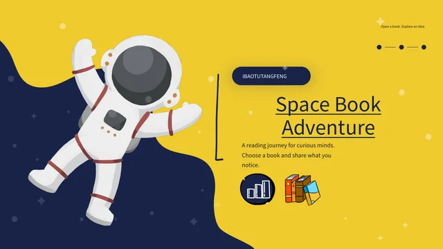 Space Book Adventure Presentation Template