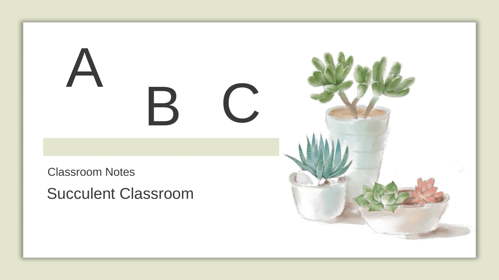 plant templates: Succulent Classroom Slides | PPT AI
