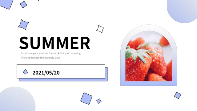 Summer Photo Presentation Template