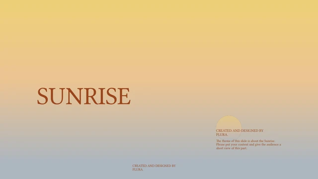 Plantilla de presentación Amanecer