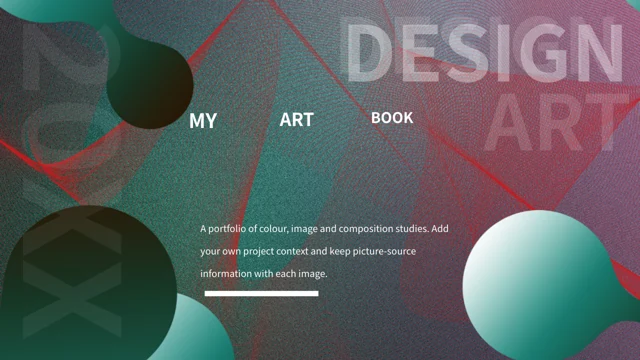 Teal Rose Sphere Portfolio Presentation Template