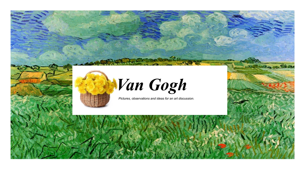 Modelo de apresentação A Vida de Van Gogh — Slide 1 de 13