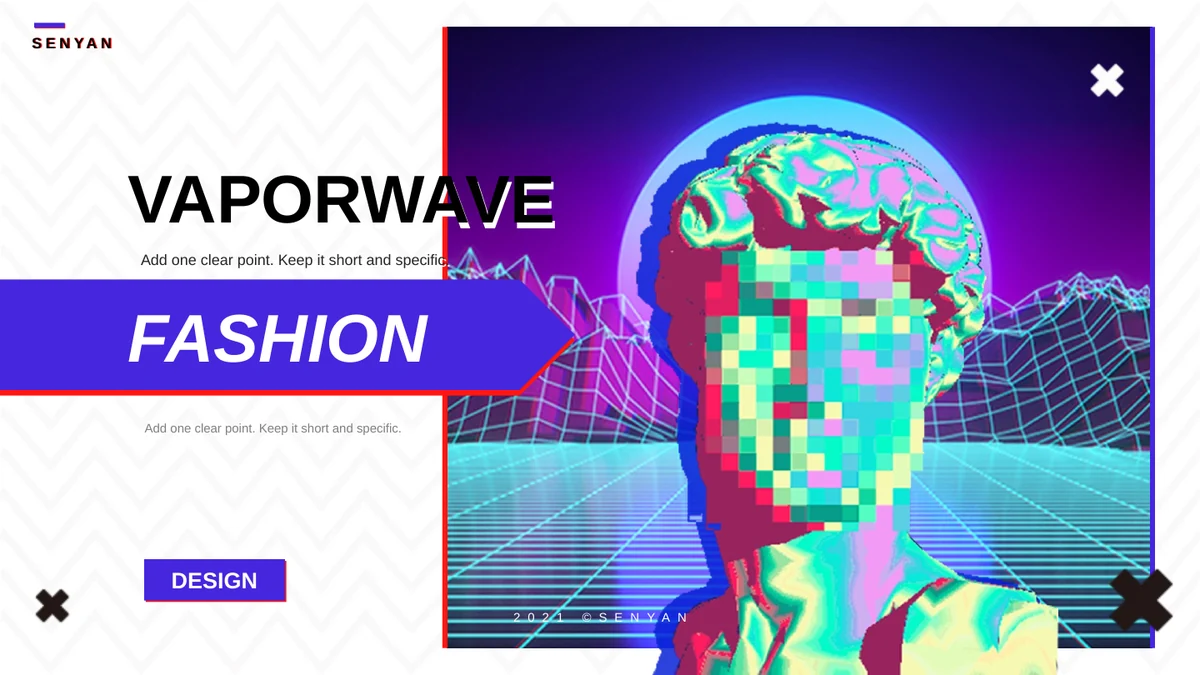 Plantilla de presentación Vaporwave — Diapositiva 1 de 15